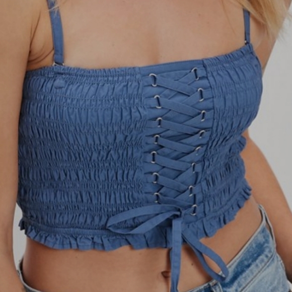 AE Lace-Up Tube Top - Picture 8 of 8